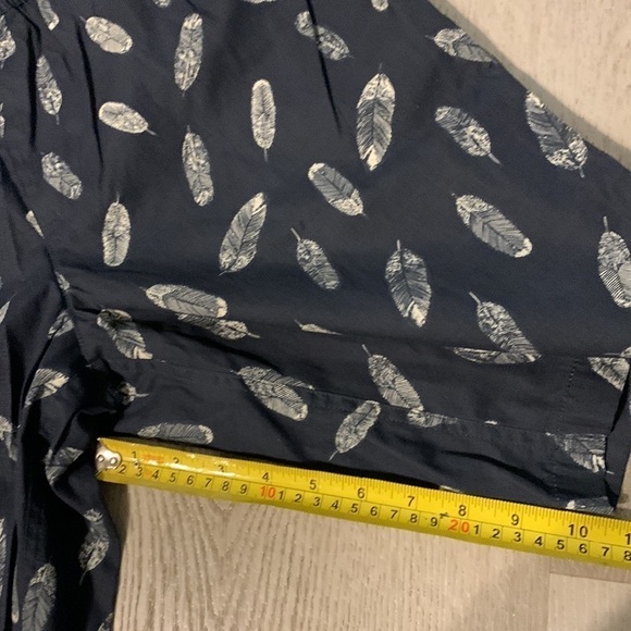 Goodthreads Navy Blue Feather print Men’s swim trunks‎ size M NWT - Picture 10 of 13